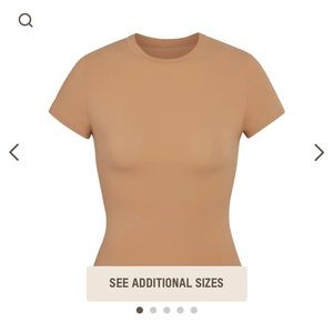 SKIMS fits everybody t-shirt size XS color SIENNA